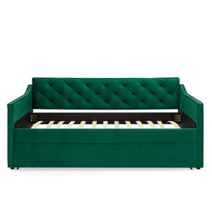 Daybed With Pop Up Trundle And USB Charging Armrest