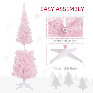 Pink 5ft Pencil Christmas Tree