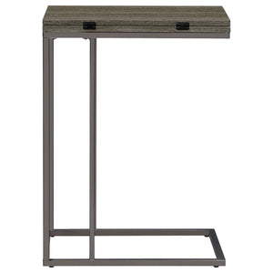 Mortimer - Snack Table With Expandable Top - Gray