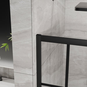 Goodyo Corner Shower Enclosure with Double Sliding Doors