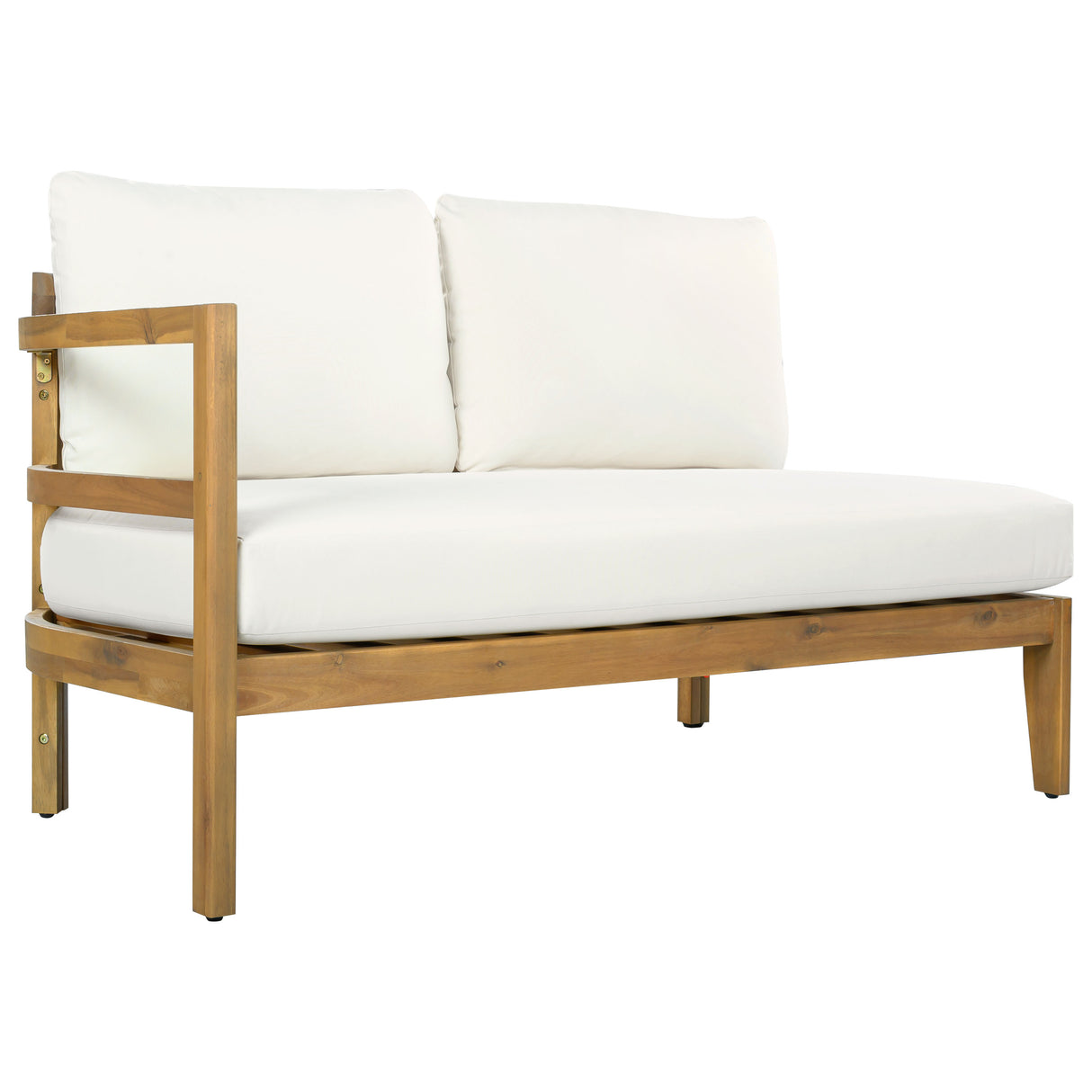 Outdoor Acacia Wood 6-Seater Sectional Sofa Set