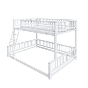 Bunk Bed With Ladder And Safety Guardrails