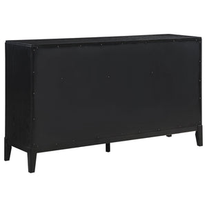 Mason - 8 Drawer Dresser With Fluted Design - Black