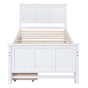 Platform Bed With Trundle And Drawers
