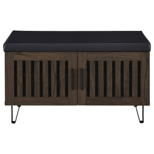 Clackamas - 2 Door Storage Bench With Padded Seat