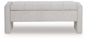 Akselman - Storage Bench - Gray - Best Buy Furniture