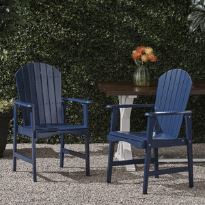 Outdoor Weather Resistant Acacia Wood Adirondack Dining Chairs (Set of 2) - Best Buy Furniture