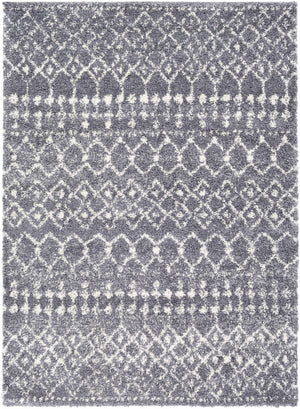Dark Gray Blue Navassa Area Rug - Clearance