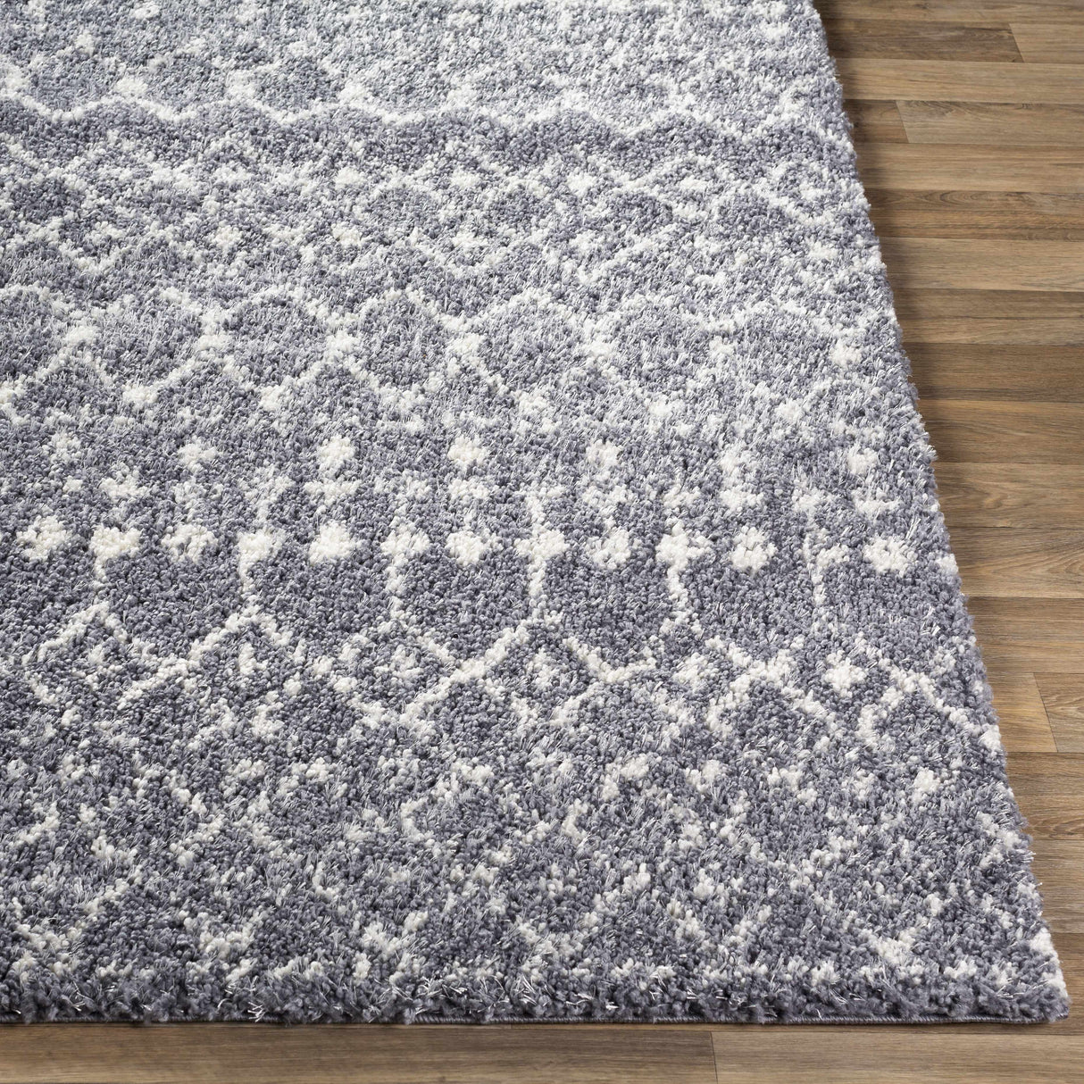 Dark Gray Blue Navassa Area Rug - Clearance