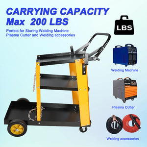 Multi Function 3 Tier Welding Cart