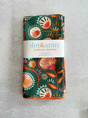 Desert Bloom Cloth Napkins, Set of Four