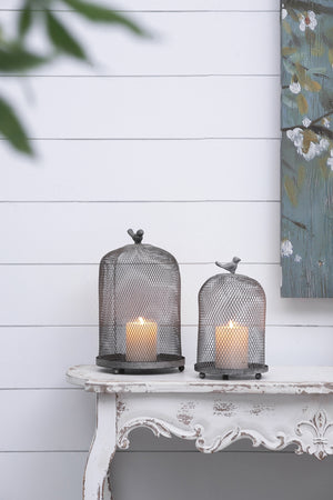 Set of 2 Ophira Sparrow Antique Candle Holders