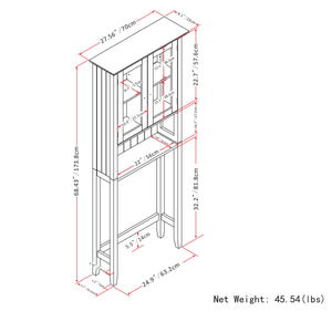 Acadian - Space Saver Cabinet - Pure White
