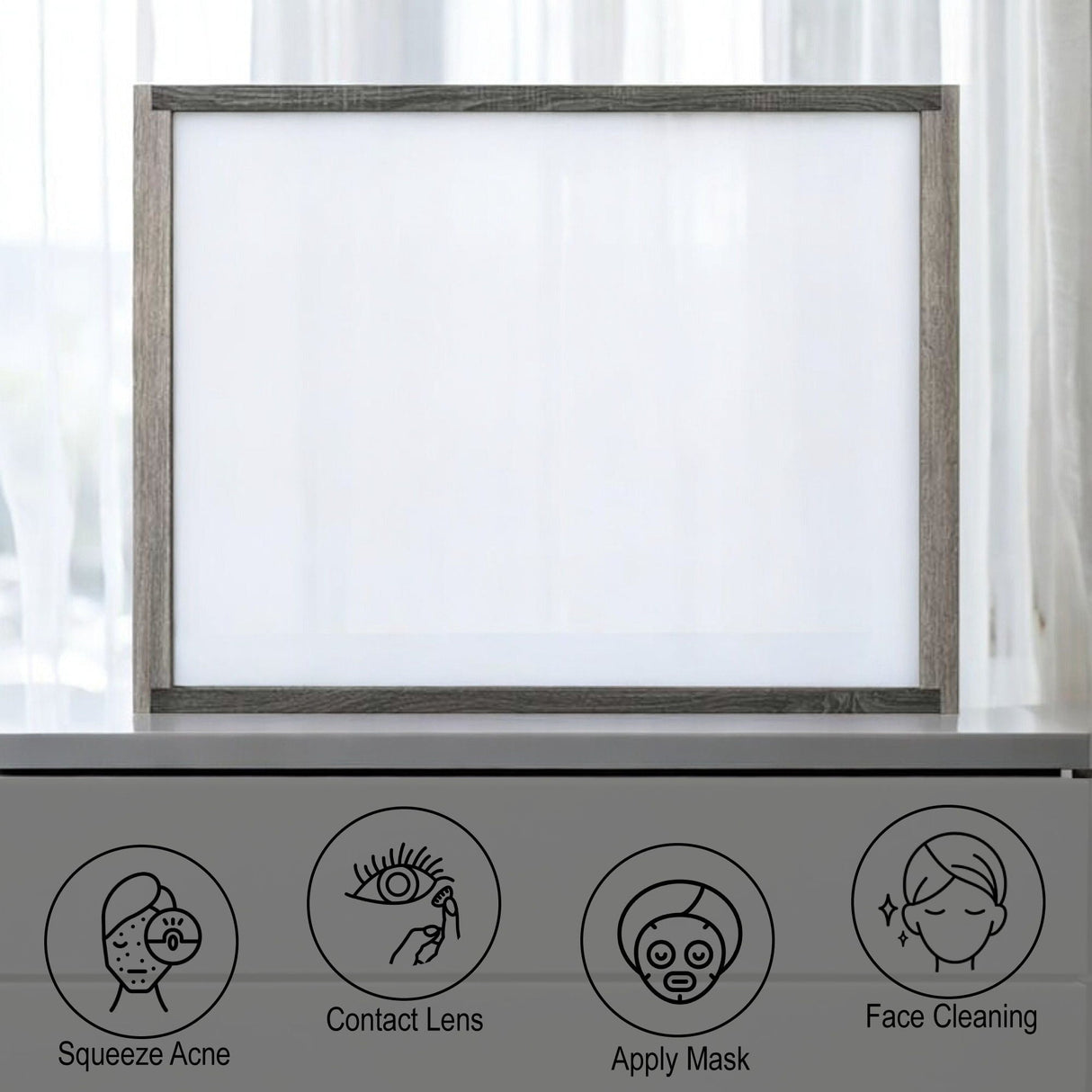 Jehoram - Mirror - Gray - Best Buy Furniture