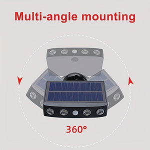 2/4-Pack Outdoor Solar Wall Lights – Motion Sensor, Dusk-to-Dawn, IP44 Rated