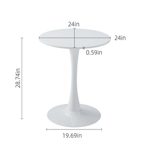 Round Dining Table With Tulip Style Base