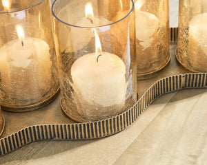 Evereton - Candle Holder - Antique Gold Finish - Best Buy Furniture