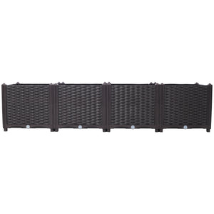 Deep Raised Garden Bed Plastic Planter Boxes
