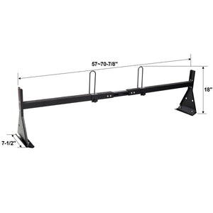 Heavy-Duty Steel Ladder Roof Racks with Rear Roller