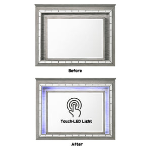 Antares - Mirror With LED - Light Gray