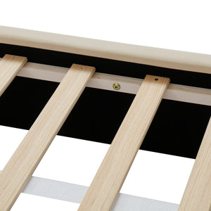 Queen Size Upholstered Platform Bed Frame
