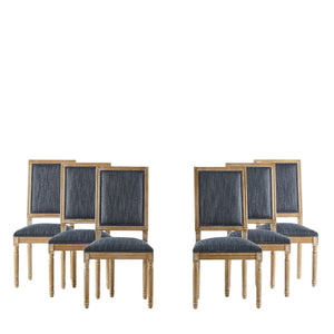 French Country Style Dining Chair With Upholstered Seating And Fluted Legs - Best Buy Furniture