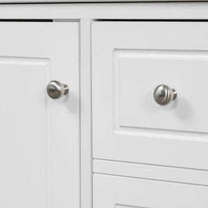 Freestanding Bathroom Vanity With Sink, Soft Close Door, 3 Drawers