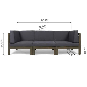 Oana - 3 Piece Sofa Set With Water Resistant Cushions - Best Buy Furniture