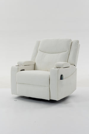 Extra Wide Power Recliner Chair with Heat Massage