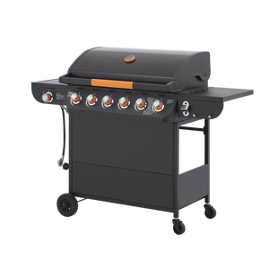 6 Burner BBQ Propane Gas Grill with Side Burner