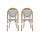 Outdoor Rattan And Aluminum French Bistro Chair Set - Best Buy Furniture