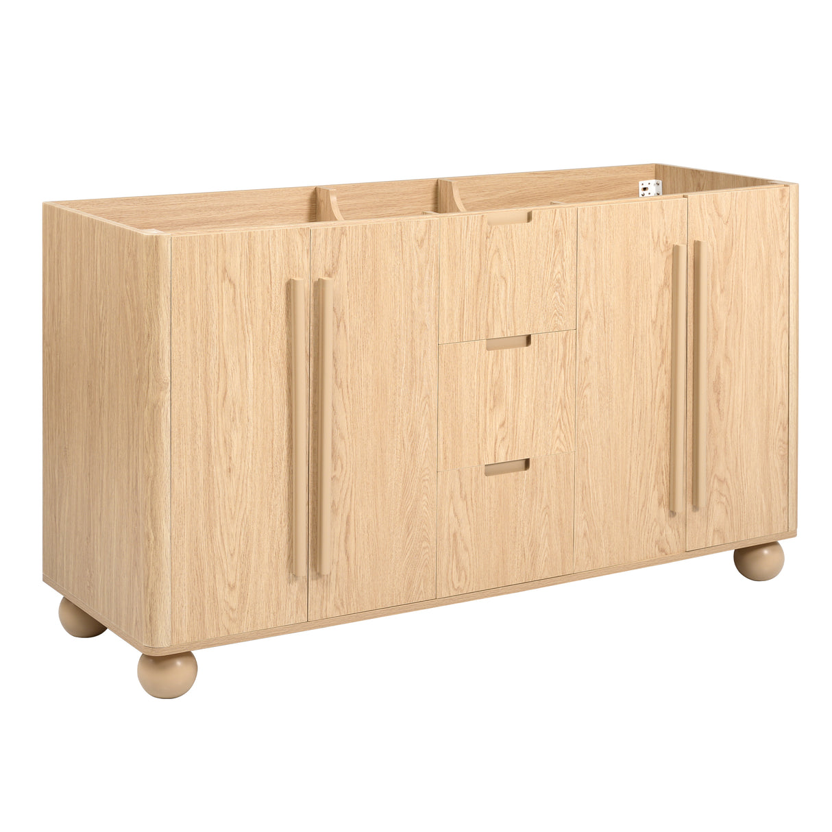 58.3" Bathroom Vanity Cabinet Only with Soft-Close Drawers