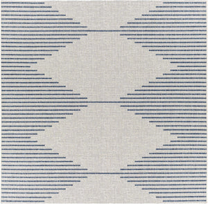 Stephan Blue & Cream Outdoor Rug