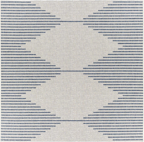 Stephan Blue & Cream Outdoor Rug