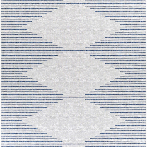 Stephan Blue & Cream Outdoor Rug