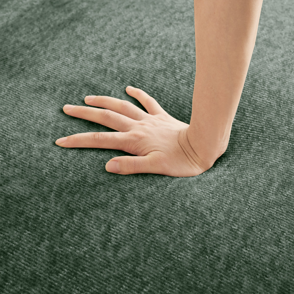 Armless Sofa Velvet-Green