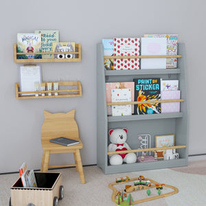 3 Tier Book Shelf, Compact Storage For Bedrooms