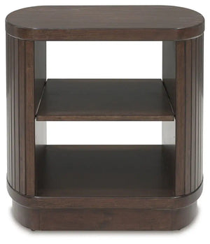 Korestone - Square End Table - Dark Brown - Best Buy Furniture