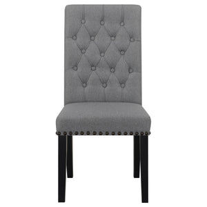 Tufted Rolled Backrest Side Chairs (Set of 2)