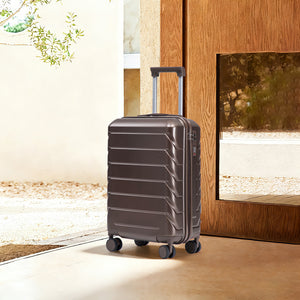 20 Inch ABS Hard Shell Travel Checked Luggage - Brown