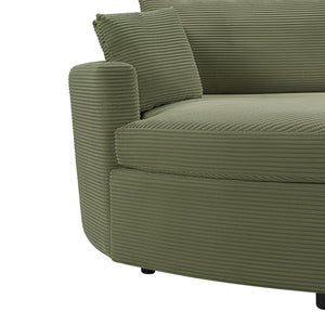 Oversized Double Chaise Lounge Sofa With USB Ports