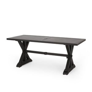 Outdoor Aluminium Dining Table, Antique Matte