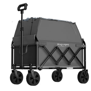 Expandable Dual-Layer Utility Wagon with Extra Space