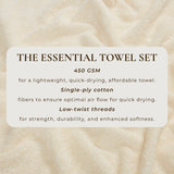 Cotton Terry Bath Towel Set - Cooper Collection