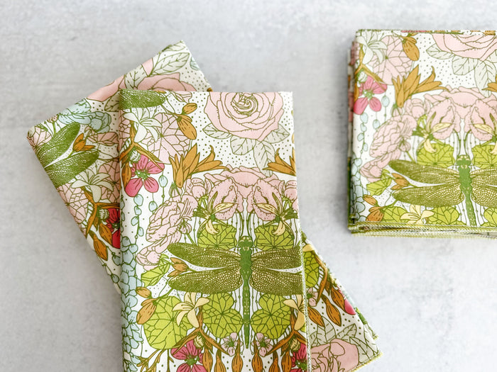Dragonfly Cloth Napkins, Set of Four | Dot and Army