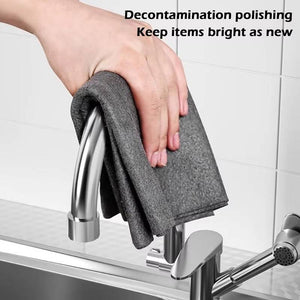 Microfiber Cleaning Cloths 10 Pack Lint Free Reusable Towels for Car Kitchen Glass