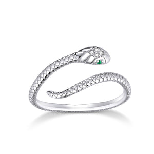 925 Sterling Silver CZ Plated Platinum Ring - Slim and Elegant Style