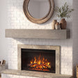 Droad 60" Rustic Embossed Wood Fireplace Mantel