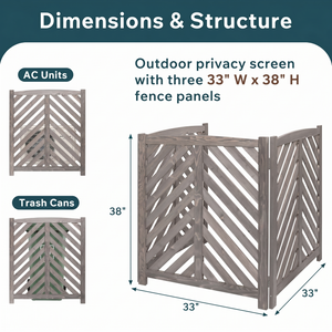 Droad Air Conditioner Fence Screen - view 3