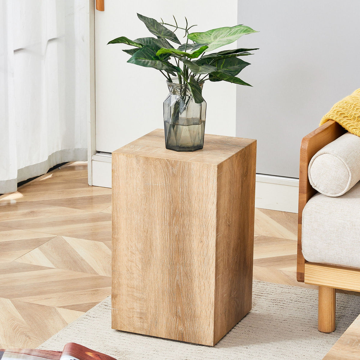 Droom W-1151 Modern Coffee Table with Wood Grain Finish - view 7